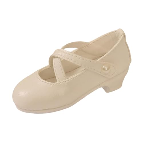 TTETTZ Miniatur Schuhe für Figuren Im Maßstab 1/4, BJD Puppenaccessoires, High Heels, Weiß TTETTZ Miniatur Schuhe für Figuren Im Maßstab 1/4, BJD Puppenaccessoires, High Heels, Weiß von TTETTZ