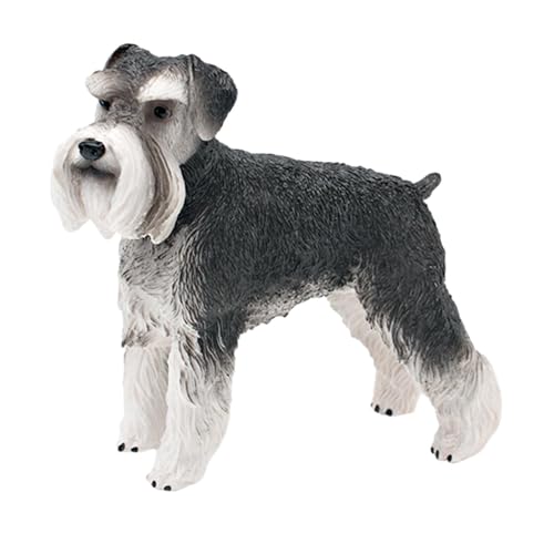 TTETTZ Miniatur Standard Schnauzer PVC Imagination Realische Hund Figur Realische von TTETTZ