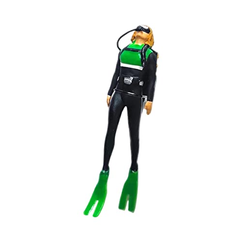 TTETTZ Miniatur Taucher Figur 1/64 Maßstab Handbemalt für Landschaftsdekoration, GRÜN TTETTZ Miniatur Taucher Figur 1/64 Maßstab Handbemalt für Landschaftsdekoration, GRÜN von TTETTZ