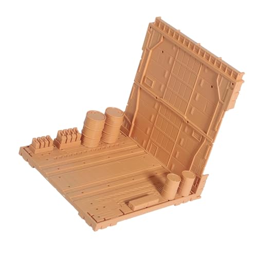 TTETTZ Modell Display Ständer Als Sammelfiguren Ständer Und Verbindbare Szenenbasis mit Design für Realistische Details Als Geschenk für Bastler, Khaki von TTETTZ