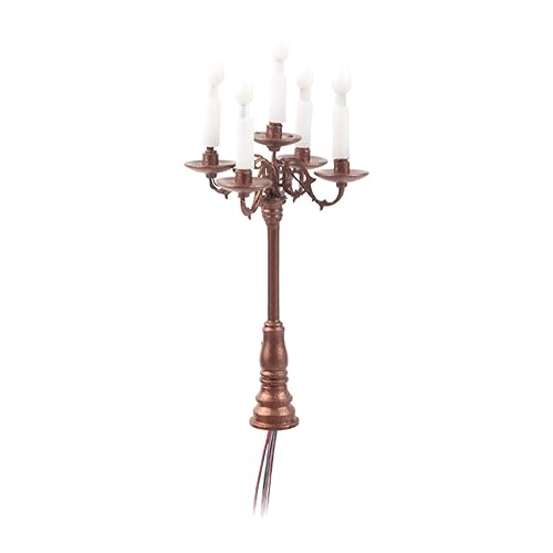 TTETTZ Modell Kerzenständer Lampe Puppenhaus Kerzenständer Maßstab 1:87 Sandtisch Gebäudemodell Kerzenlicht für Architekturmodell Puppenhausdekoration, Bronze TTETTZ Modell Kerzenständer Lampe Puppenhaus Kerzenständer Maßstab 1:87 Sandtisch Gebäudemodell Kerzenlicht für Architekturmodell Puppenhausdekoration, Bronze von TTETTZ