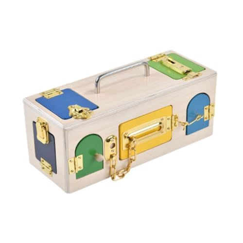 TTETTZ Montessori Lock Box Fine Skills Lock Latch Toy für Kindergeburtstag Schule TTETTZ Montessori Lock Box Fine Skills Lock Latch Toy für Kindergeburtstag Schule von TTETTZ