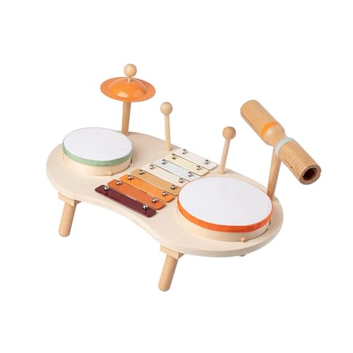 TTETTZ Musik Spielzeug Holz Percussion Spielzeug Sensorischen Spielzeug Holz Vorschule Musik Kits Trommel von TTETTZ
