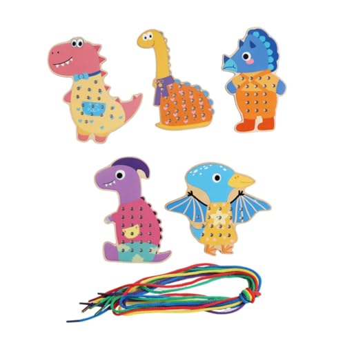 TTETTZ Nähset für Vorschulkinder mit Fädelkarten Und Motorischen Spielen, Style B TTETTZ Nähset für Vorschulkinder mit Fädelkarten Und Motorischen Spielen, Style B von TTETTZ