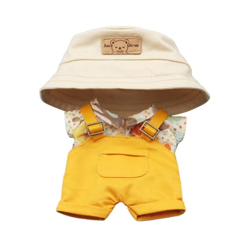 TTETTZ Oberteil Und Latzhose für Puppen, Ankleide Set für 17 cm Figuren, Gelbe Hose TTETTZ Oberteil Und Latzhose für Puppen, Ankleide Set für 17 cm Figuren, Gelbe Hose von TTETTZ
