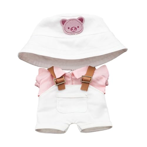 TTETTZ Oberteil Und Latzhose für Puppen, Ankleide Set für 17 cm Figuren, Weiße Hose TTETTZ Oberteil Und Latzhose für Puppen, Ankleide Set für 17 cm Figuren, Weiße Hose von TTETTZ