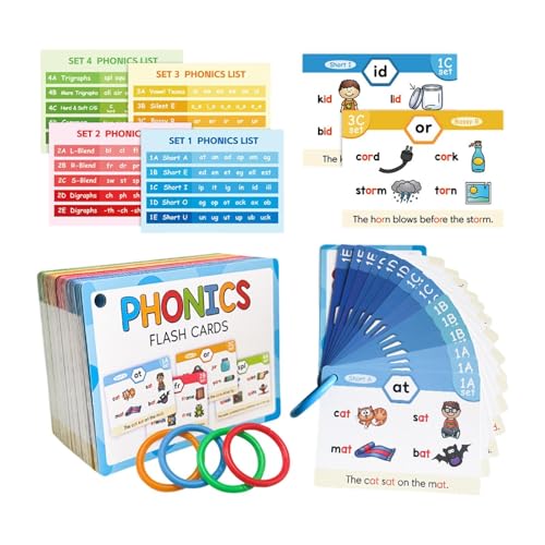 TTETTZ Phonics Flash Karten Rechtschreibung Spiele für Grundschulkinder Im Alter von 4 8 von TTETTZ