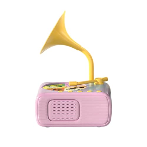 TTETTZ Phonograph für Kinder mit 96 Karten, Tragbares Lernspielzeug für Jungen Und Mädchen, Rosa TTETTZ Phonograph für Kinder mit 96 Karten, Tragbares Lernspielzeug für Jungen Und Mädchen, Rosa von TTETTZ