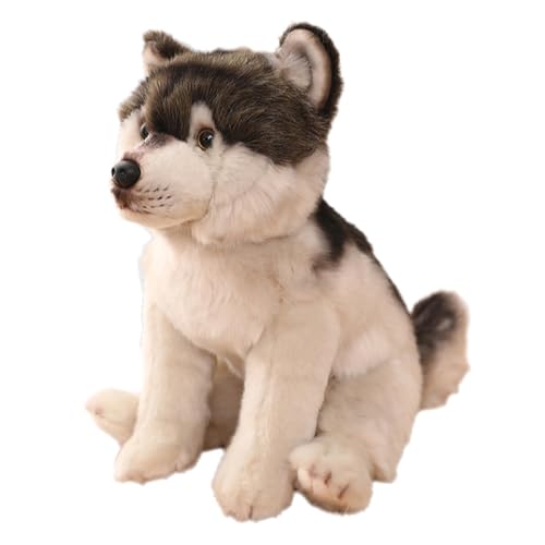 TTETTZ Plüschhund Puppe für Umarmungen, Realistische Simulation für Besondere Anlässe, Wolf TTETTZ Plüschhund Puppe für Umarmungen, Realistische Simulation für Besondere Anlässe, Wolf von TTETTZ
