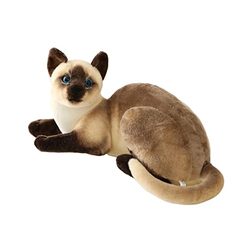 TTETTZ Plüschkatze für Kinder Und Erwachsene, Siamesische Katzenfigur, StilB von TTETTZ