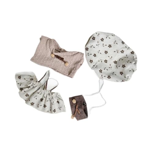 TTETTZ Plüschpuppen Kleidungsset mit Hut Und Tasche, Sammlerstück, Weiches Puppendekor, Spielzeug, Stilvoll TTETTZ Plüschpuppen Kleidungsset mit Hut Und Tasche, Sammlerstück, Weiches Puppendekor, Spielzeug, Stilvoll von TTETTZ