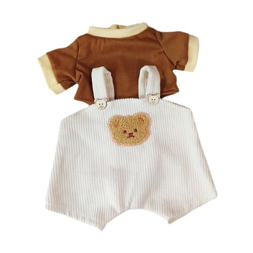 TTETTZ Plüschpuppenkleidung für 38 cm Große, Modische, Weiche Kostüme, Puppenhemd Und Overall TTETTZ Plüschpuppenkleidung für 38 cm Große, Modische, Weiche Kostüme, Puppenhemd Und Overall von TTETTZ