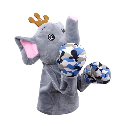 TTETTZ Plüschtier Handpuppe, Plüschtiere mit Geräuschen Und Box Action, Familientheater von TTETTZ