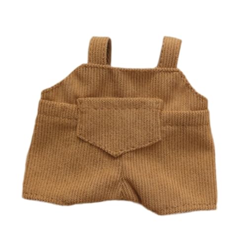TTETTZ Puppen-Hosenträger-Outfits für 17 cm große Figuren, Ankleidezubehör für besondere Anlässe, Braun TTETTZ Puppen-Hosenträger-Outfits für 17 cm große Figuren, Ankleidezubehör für besondere Anlässe, Braun von TTETTZ
