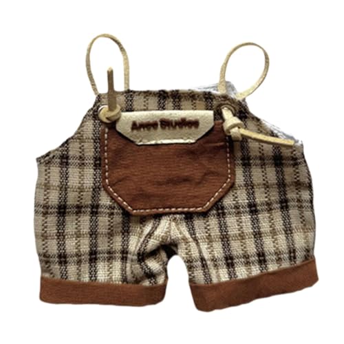 TTETTZ Puppen Outfit Hosenträgerhose Aus Langlebigem Stoff mit Modischem Look Praktisch für 17cm Puppen Zum Spielen Und Dekorieren TTETTZ Puppen Outfit Hosenträgerhose Aus Langlebigem Stoff mit Modischem Look Praktisch für 17cm Puppen Zum Spielen Und Dekorieren von TTETTZ