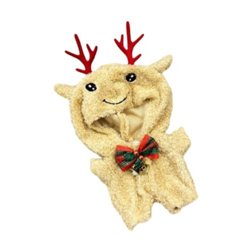 TTETTZ Puppen Weihnachts Elch Overall Outfits für 20 cm Große Puppen, Mädchenpuppen, Geburtstagsgeschenke von TTETTZ