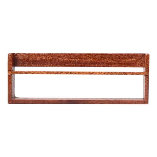 TTETTZ Puppenhaus Bücherregal Holz Bücherschrank Miniatur Möbel Standregal Zubehör Robuste Ausführung Aus Holz für Kreative Spielszenen für Puppenzimmer, Style B Long TTETTZ Puppenhaus Bücherregal Holz Bücherschrank Miniatur Möbel Standregal Zubehör Robuste Ausführung Aus Holz für Kreative Spielszenen für Puppenzimmer, Style B Long von TTETTZ