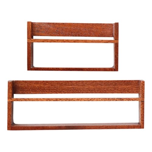 TTETTZ Puppenhaus Bücherregal Holz Bücherschrank Miniatur Möbel Standregal Zubehör Robuste Ausführung Aus Holz für Kreative Spielszenen für Puppenzimmer, Style B Short Long TTETTZ Puppenhaus Bücherregal Holz Bücherschrank Miniatur Möbel Standregal Zubehör Robuste Ausführung Aus Holz für Kreative Spielszenen für Puppenzimmer, Style B Short Long von TTETTZ