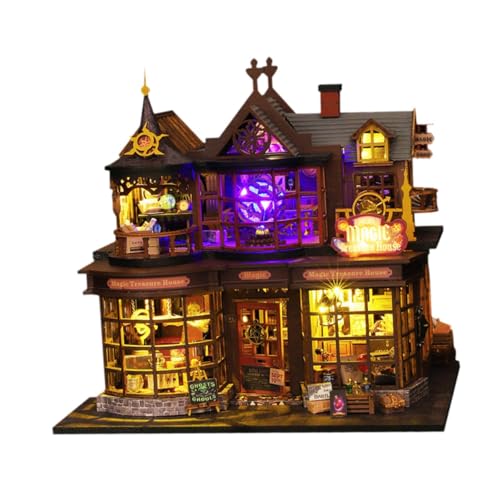 TTETTZ Puppenhaus DIY Kits Handgemachte Desktop Dekoration Holz Puppenhaus Zubehör von TTETTZ