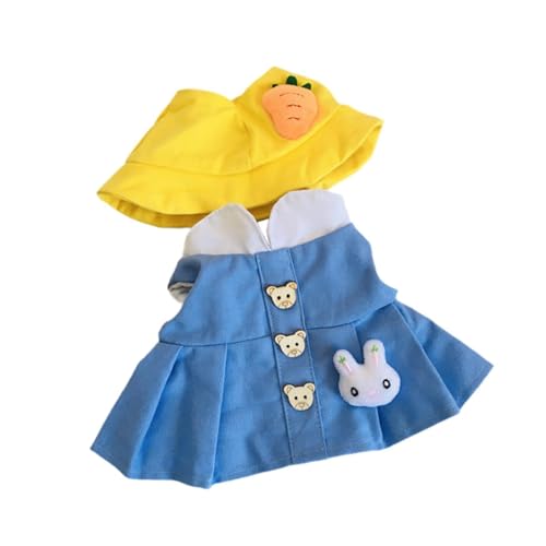 TTETTZ Puppenkleid mit Hut, Outfit für 38 cm Große Puppen, Puppenrock Kostüm TTETTZ Puppenkleid mit Hut, Outfit für 38 cm Große Puppen, Puppenrock Kostüm von TTETTZ