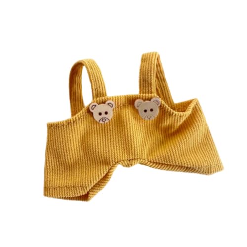 TTETTZ Puppenkleidung Latzhose Puppenanzug Miniaturkleidungsstück Modische Puppenmode Aus Weichem Material für Lebendiges Rollenspiel für Puppenliebhaber Al, Gelb TTETTZ Puppenkleidung Latzhose Puppenanzug Miniaturkleidungsstück Modische Puppenmode Aus Weichem Material für Lebendiges Rollenspiel für Puppenliebhaber Al, Gelb von TTETTZ