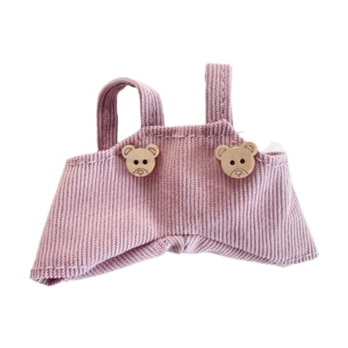TTETTZ Puppenkleidung Latzhose Puppenanzug Miniaturkleidungsstück Modische Puppenmode Aus Weichem Material für Lebendiges Rollenspiel für Puppenliebhaber Al, Hell-pink von TTETTZ