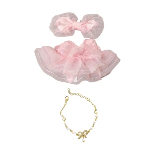 TTETTZ Puppenkleidung Set, Rock Und Schleife, Kopfschmuck für Puppen, Geschenkidee für Mädchen TTETTZ Puppenkleidung Set, Rock Und Schleife, Kopfschmuck für Puppen, Geschenkidee für Mädchen von TTETTZ