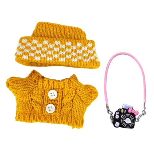 TTETTZ Puppenkleidung für 15 Cm/17 cm Puppen, Pullover Und Mütze, Spielzeug Und Zubehör, Gelb TTETTZ Puppenkleidung für 15 Cm/17 cm Puppen, Pullover Und Mütze, Spielzeug Und Zubehör, Gelb von TTETTZ