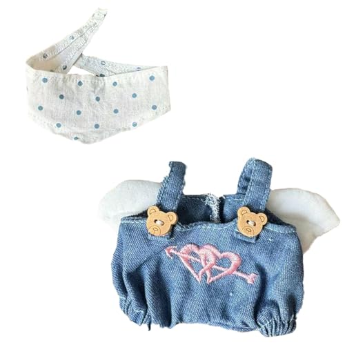 TTETTZ Puppenkleidung für 6 Zoll Puppen, Outfit mit Schal für Mädchen TTETTZ Puppenkleidung für 6 Zoll Puppen, Outfit mit Schal für Mädchen von TTETTZ