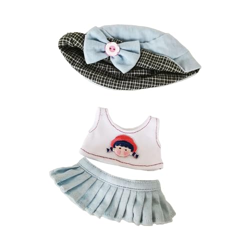 TTETTZ Puppenkleidung für Mini-Puppen, Outfit-Set mit Jeansröcken, Mädchen-Set von TTETTZ