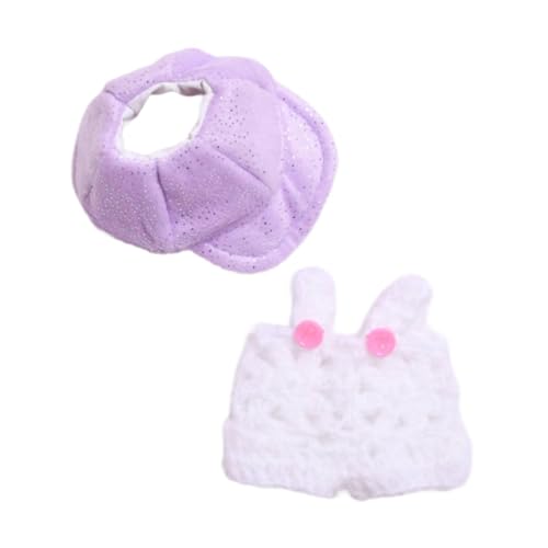TTETTZ Puppenkleidung für Rollenspiele, Puppen-Outfit, Mini-DIY-Kostüme für 6,69-Zoll-Puppen, Weißer Kleiderhut TTETTZ Puppenkleidung für Rollenspiele, Puppen-Outfit, Mini-DIY-Kostüme für 6,69-Zoll-Puppen, Weißer Kleiderhut von TTETTZ