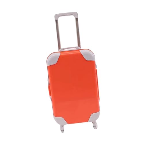TTETTZ Puppenkoffer, Spielzeug, Modepuppengepäck, Miniatur, Kann Geöffnet Werden, Puppen Reisegepäck, DIY Anziehpuppenspielzeug für 18 Zoll Puppengeschenke, Orange TTETTZ Puppenkoffer, Spielzeug, Modepuppengepäck, Miniatur, Kann Geöffnet Werden, Puppen Reisegepäck, DIY Anziehpuppenspielzeug für 18 Zoll Puppengeschenke, Orange von TTETTZ