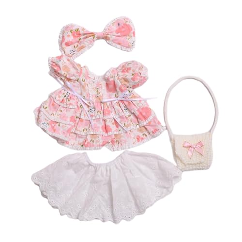 TTETTZ Puppenoutfit, Miniaturmode, Blumenmuster, Handgefertigte Puppenkleidung für 14,96 Zoll Puppe TTETTZ Puppenoutfit, Miniaturmode, Blumenmuster, Handgefertigte Puppenkleidung für 14,96 Zoll Puppe von TTETTZ