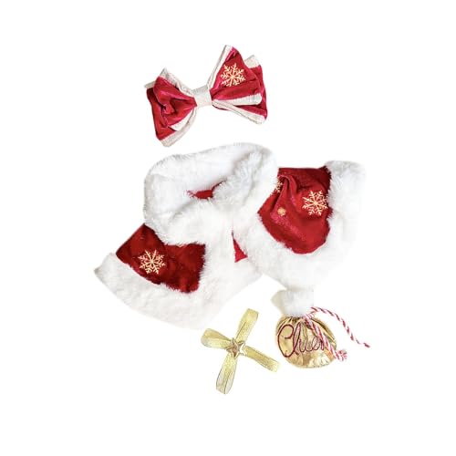 TTETTZ Puppenzubehör mit Umhang, Haarspange und Tasche für 15-Zoll-Puppen, handgemachte Kleidung TTETTZ Puppenzubehör mit Umhang, Haarspange und Tasche für 15-Zoll-Puppen, handgemachte Kleidung von TTETTZ