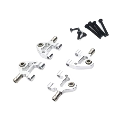 TTETTZ RC Car Untere Schwingarme Metallkomponenten für Wltoys 1/28 K969 K979 K989 K999 P929 Hintere Vordere Schwingarme Austausch Komplettset Stabilität Und, Silber von TTETTZ