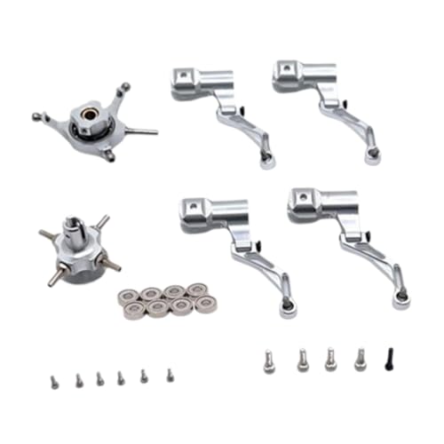 TTETTZ RC Hubschrauber Rotorblatt Kreuzplatte Set für K124 K170, Silber von TTETTZ
