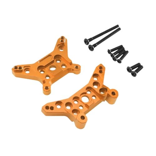 TTETTZ RC Shock Towers Set Metall Vorderer Und Hinterer Stoßdämpferhalter RC Auto Ersatzteile Reparaturteile Upgrades Montage für Modellauto Tuning, Gold TTETTZ RC Shock Towers Set Metall Vorderer Und Hinterer Stoßdämpferhalter RC Auto Ersatzteile Reparaturteile Upgrades Montage für Modellauto Tuning, Gold von TTETTZ