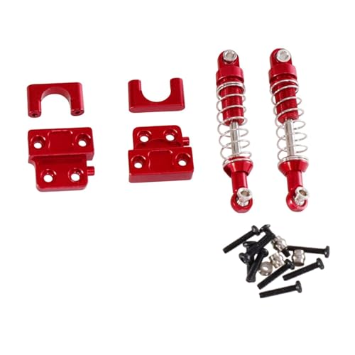 TTETTZ RC-Stoßdämpfersatz hinten, Federungsstoßdämpfersatz, 1/12, Ersatzmodell, Spielzeugmodifikation, Upgrade, Ersatz, RC-Auto-Upgrade, Rot von TTETTZ