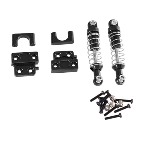 TTETTZ RC-Stoßdämpfersatz hinten, Federungsstoßdämpfersatz, 1/12, Ersatzmodell, Spielzeugmodifikation, Upgrade, Ersatz, RC-Auto-Upgrade, Schwarz von TTETTZ