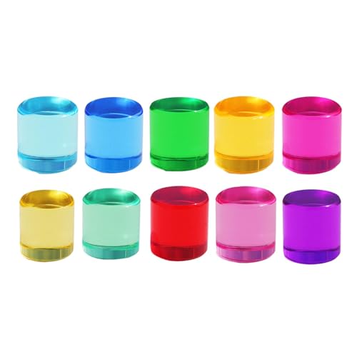 TTETTZ Regenbogen Bausteine Set, Acrylzylinder für Kinder, Stapelspiel für Die Entwicklung, 2.5 cm von TTETTZ