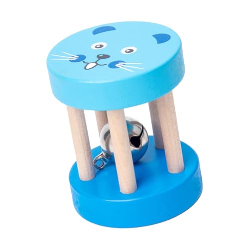 TTETTZ Roller, Rassel, Kleinkind Rollerspielzeug mit Glocke für Babys Im Alter von 6–12 Monaten, Still Geburtstagsgeschenk, Krabbelspielzeug, Entwickelt, Blau TTETTZ Roller, Rassel, Kleinkind Rollerspielzeug mit Glocke für Babys Im Alter von 6–12 Monaten, Still Geburtstagsgeschenk, Krabbelspielzeug, Entwickelt, Blau von TTETTZ