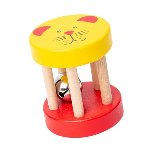 TTETTZ Roller, Rassel, Kleinkind Rollerspielzeug mit Glocke für Babys Im Alter von 6–12 Monaten, Still Geburtstagsgeschenk, Krabbelspielzeug, Entwickelt, Gelb TTETTZ Roller, Rassel, Kleinkind Rollerspielzeug mit Glocke für Babys Im Alter von 6–12 Monaten, Still Geburtstagsgeschenk, Krabbelspielzeug, Entwickelt, Gelb von TTETTZ