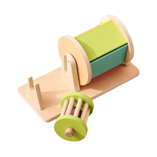 TTETTZ Rotierende Trommel Holzspielzeug Rolling Textile Drum Farberkennung Holzspielzeug für TTETTZ Rotierende Trommel Holzspielzeug Rolling Textile Drum Farberkennung Holzspielzeug für von TTETTZ