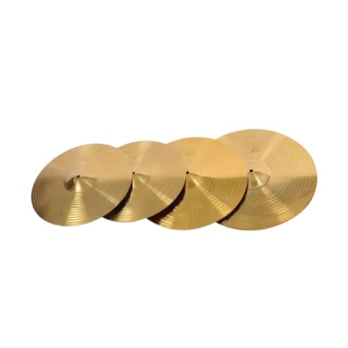 TTETTZ Schlagzeug Hi-Hat-Becken, Musikinstrumentenzubehör für Proben und Auftritte, 14inch 16inch 18inch TTETTZ Schlagzeug Hi-Hat-Becken, Musikinstrumentenzubehör für Proben und Auftritte, 14inch 16inch 18inch von TTETTZ