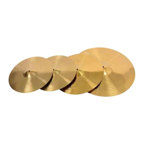 TTETTZ Schlagzeug Hi-Hat-Becken, Musikinstrumentenzubehör für Proben und Auftritte, 14inch 16inch 20inch TTETTZ Schlagzeug Hi-Hat-Becken, Musikinstrumentenzubehör für Proben und Auftritte, 14inch 16inch 20inch von TTETTZ