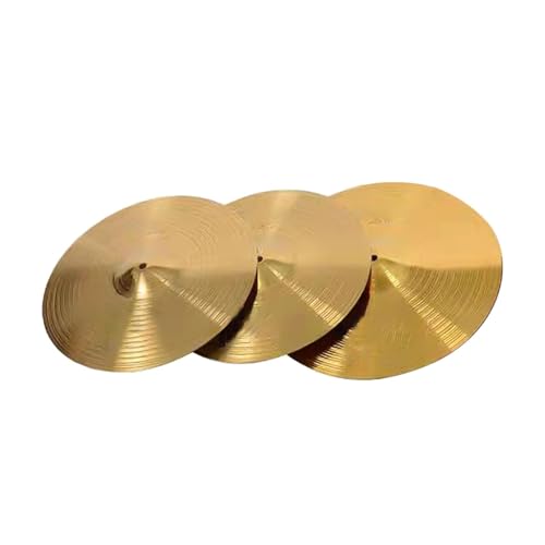 TTETTZ Schlagzeug Hi-Hat-Becken, Musikinstrumentenzubehör für Proben und Auftritte, 14inch 16inch TTETTZ Schlagzeug Hi-Hat-Becken, Musikinstrumentenzubehör für Proben und Auftritte, 14inch 16inch von TTETTZ