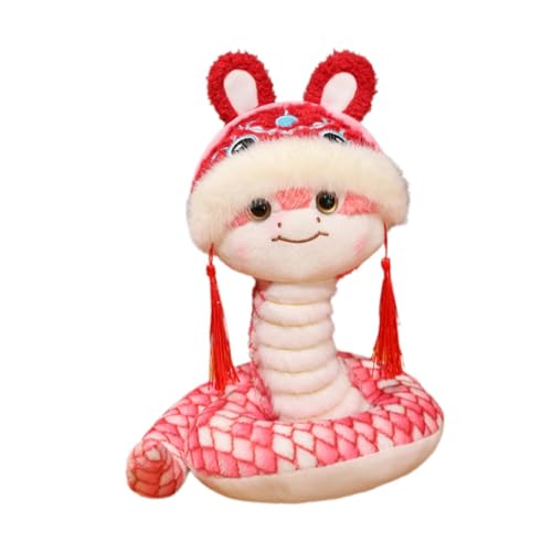 TTETTZ Schlangen-Plüschtier 2025, Spielzeug und Figur für Kinderzimmer, Rosa 25cm TTETTZ Schlangen-Plüschtier 2025, Spielzeug und Figur für Kinderzimmer, Rosa 25cm von TTETTZ