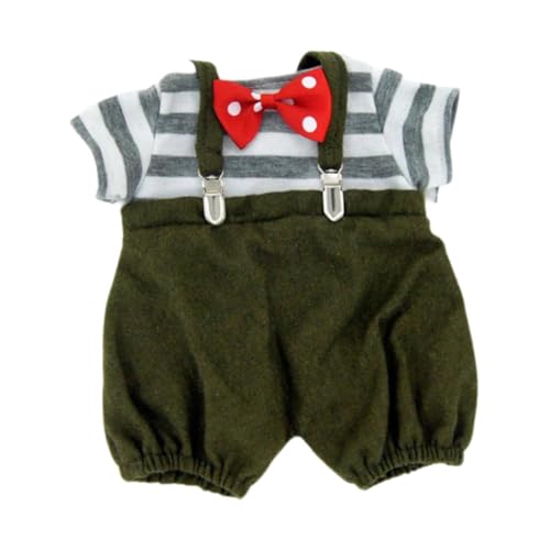 TTETTZ Set aus 3 Teilen mit Hosenträgern, T-Shirt und Fliege für Modepuppen, geeignet für 15-Zoll-Puppen TTETTZ Set aus 3 Teilen mit Hosenträgern, T-Shirt und Fliege für Modepuppen, geeignet für 15-Zoll-Puppen von TTETTZ
