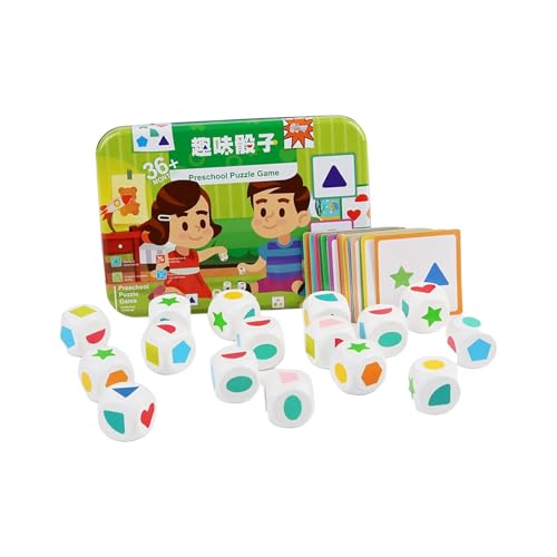 TTETTZ Spielwürfel Feinmotorik Formsortierspielzeug Bildung Würfel Spielzeug für Kinder von TTETTZ