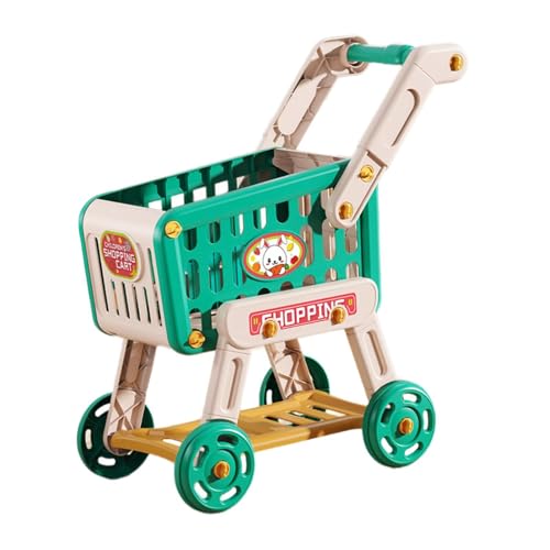 TTETTZ Spielzeug Einkaufswagen, Supermarkt Handwagen Spielzeug, Kreatives Interaktives Rollenspiel, Einkaufswagen Spielzeug für Baby Geburtstagsgeschenk, Rot TTETTZ Spielzeug Einkaufswagen, Supermarkt Handwagen Spielzeug, Kreatives Interaktives Rollenspiel, Einkaufswagen Spielzeug für Baby Geburtstagsgeschenk, Rot von TTETTZ